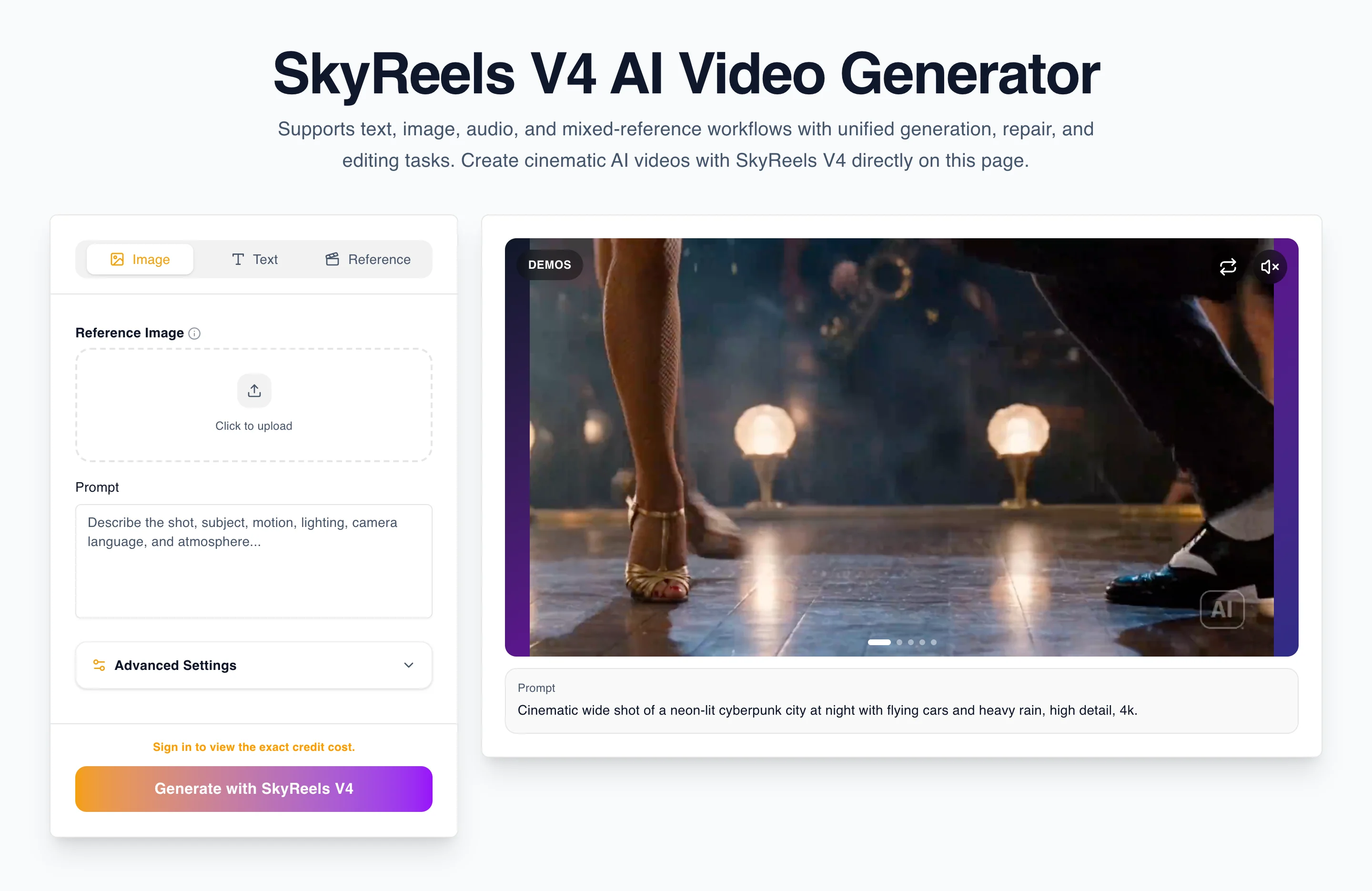 Reference Mode Workflow Screenshot